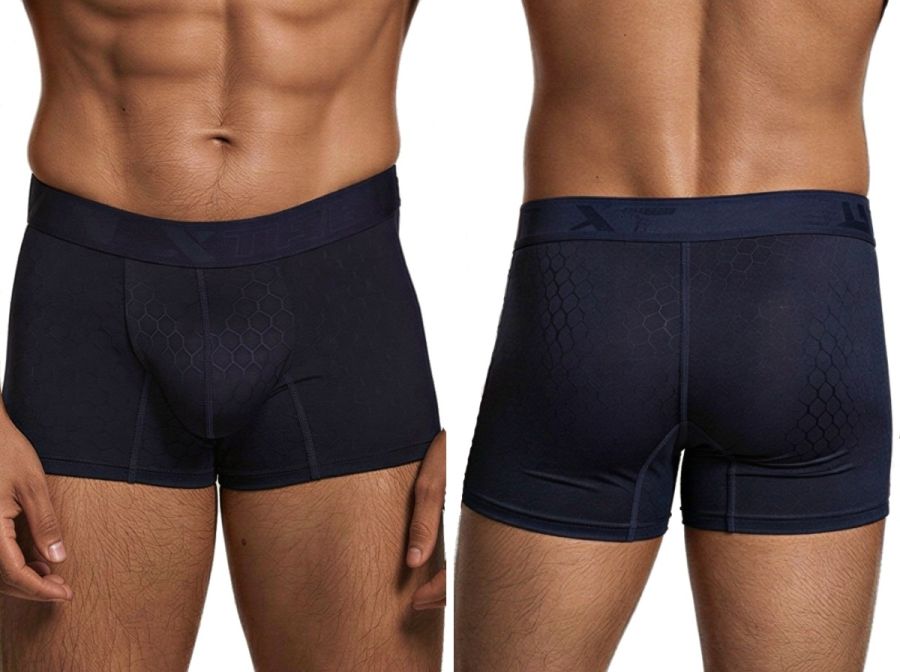 [Xtremen] Microfiber Boxer Briefs Dark Blue (91256)